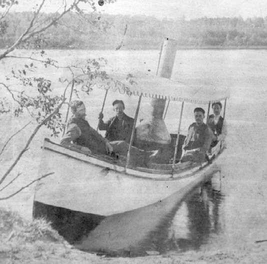 First steam pleasure boat in Chapleau