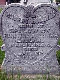 Robert Holding's Grave Marker